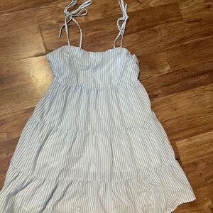 Pink Lily Blue & White Striped Mini Sundress 💙🤍